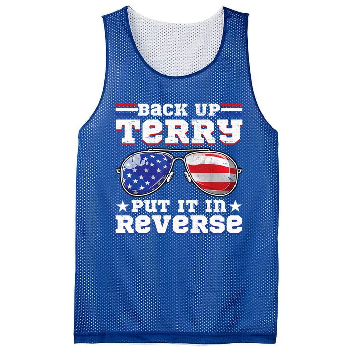 Backup Terry Put It In Reverse Funny 4th Of July Patriotic Funny Gift Mesh Reversible Basketball Jersey Tank