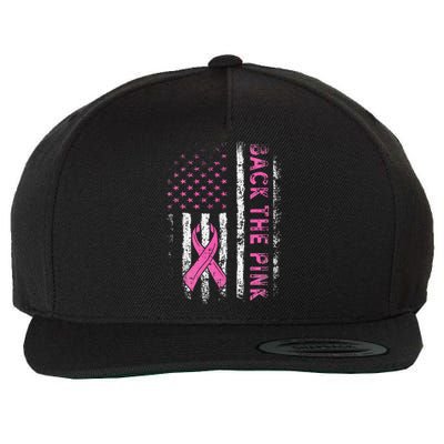 Back The P.I.N.K. Breast Cancer Awareness Flag Wool Snapback Cap