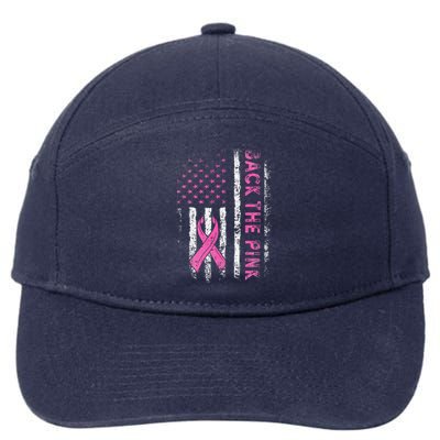 Back The P.I.N.K. Breast Cancer Awareness Flag 7-Panel Snapback Hat