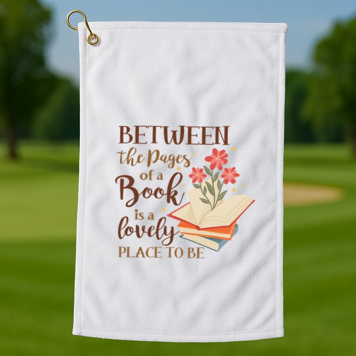 Between The Pages Of A Book Is A Lovely Place To Be Reading Books Golf Towel
