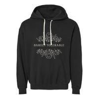 Barely Tolerable Pride And Prejudice Jane Austen Garment-Dyed Fleece Hoodie