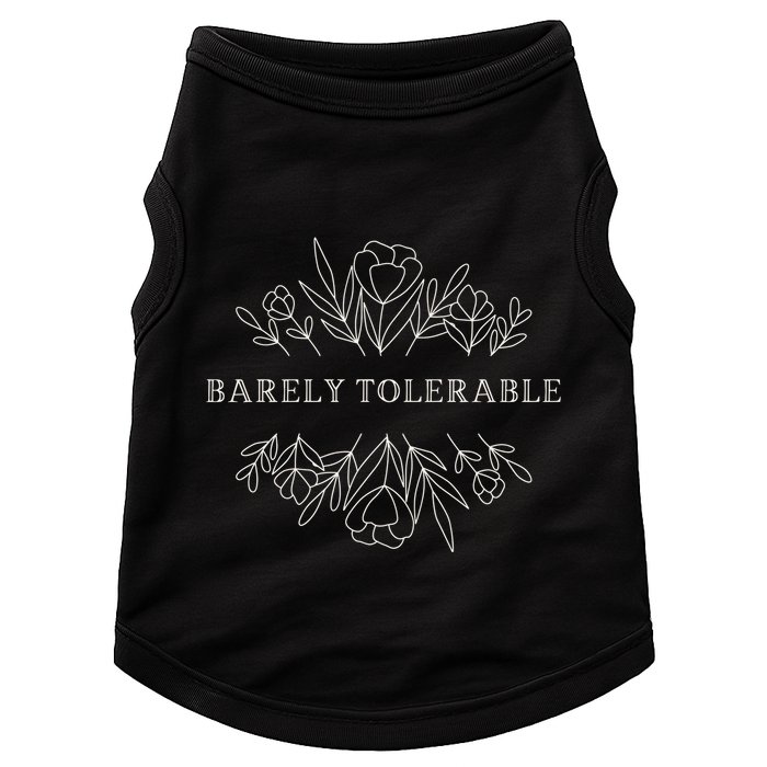 Barely Tolerable Pride And Prejudice Jane Austen Doggie Tank