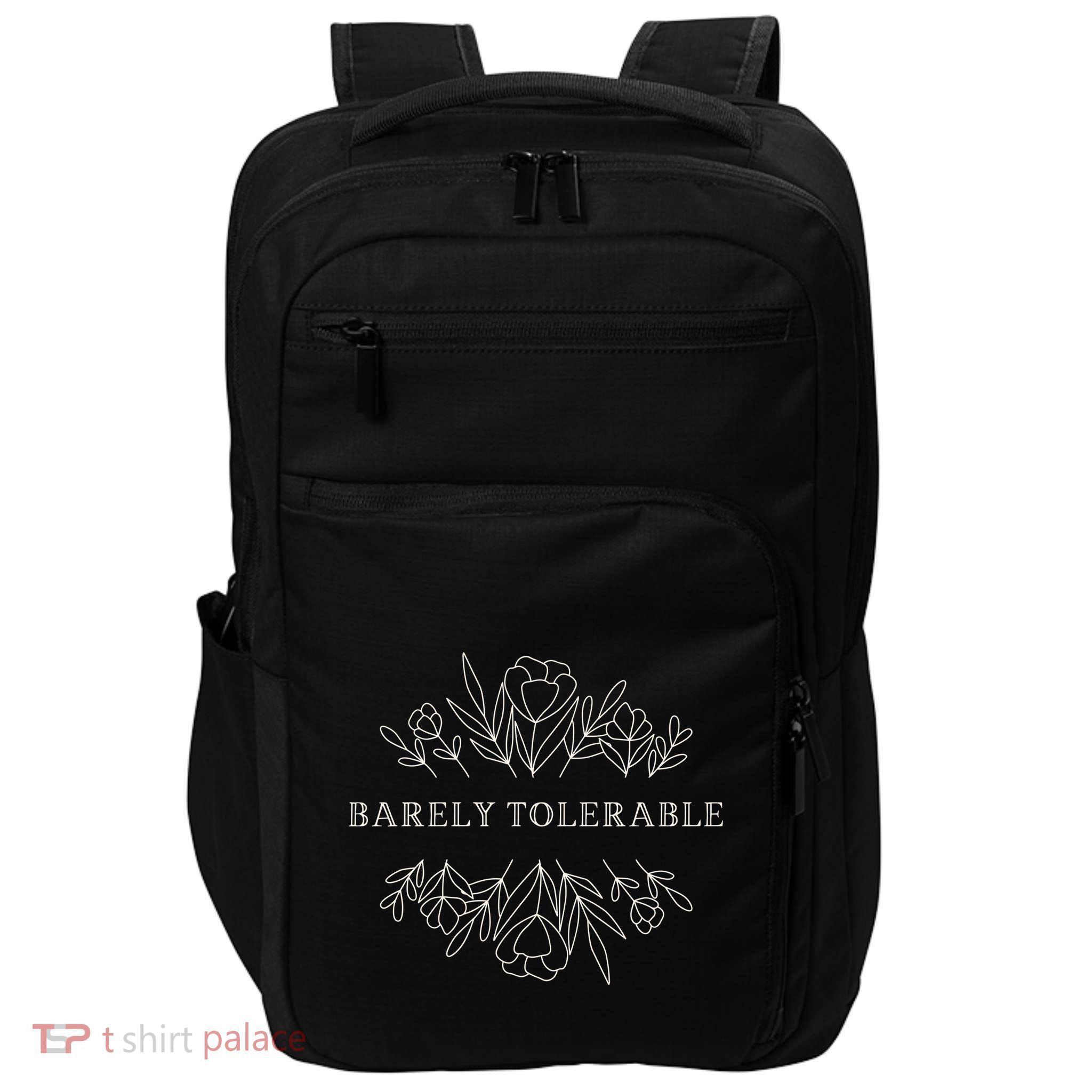 Barely Tolerable Pride And Prejudice Jane Austen Impact Tech Backpack