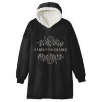Barely Tolerable Pride And Prejudice Jane Austen Hooded Wearable Blanket