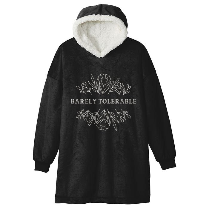 Barely Tolerable Pride And Prejudice Jane Austen Hooded Wearable Blanket