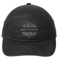 Barely Tolerable Pride And Prejudice Jane Austen 7-Panel Snapback Hat