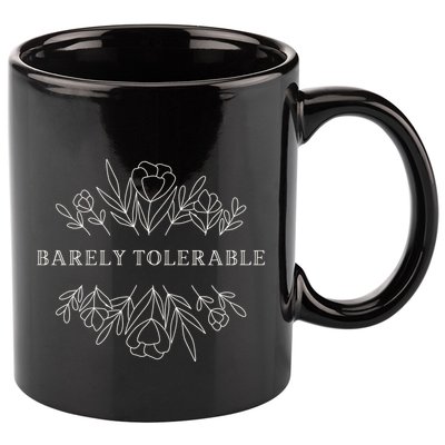 Barely Tolerable Pride And Prejudice Jane Austen 11oz C Handle Ceramic Mug