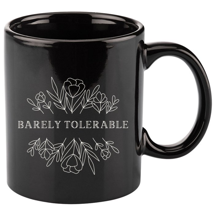 Barely Tolerable Pride And Prejudice Jane Austen 11oz C Handle Ceramic Mug