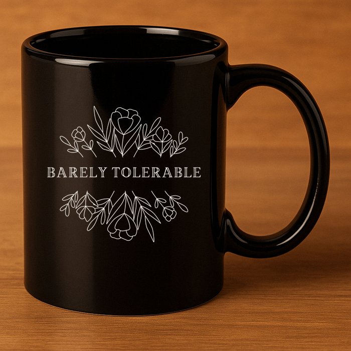 Barely Tolerable Pride And Prejudice Jane Austen 11oz C Handle Ceramic Mug