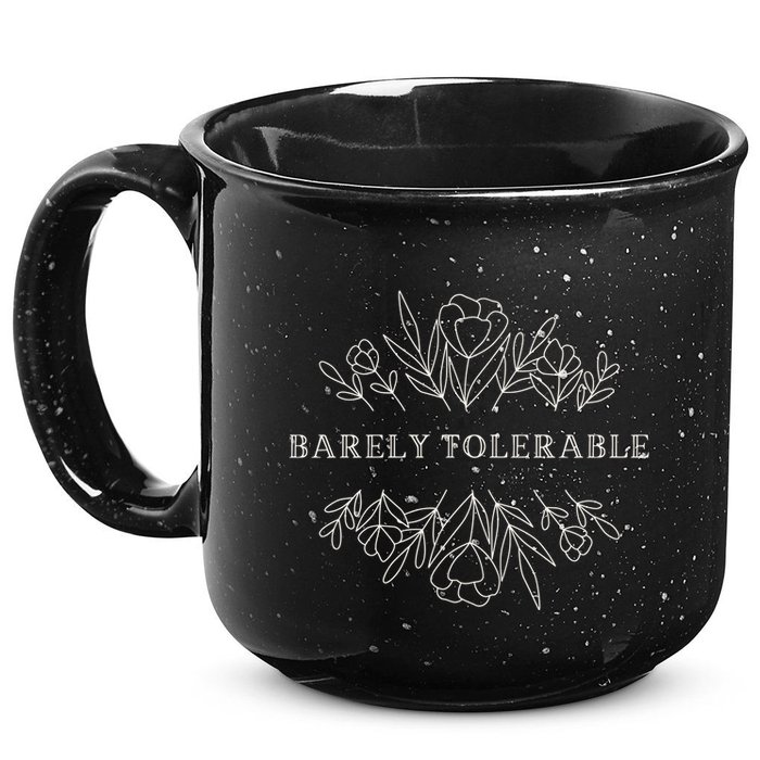 Barely Tolerable Pride And Prejudice Jane Austen 15oz Campfire Ceramic Mug