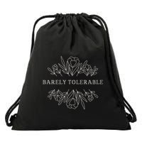 Barely Tolerable Pride And Prejudice Jane Austen Drawstring Bag