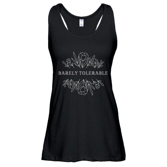 Barely Tolerable Pride And Prejudice Jane Austen Ladies Essential Flowy Tank