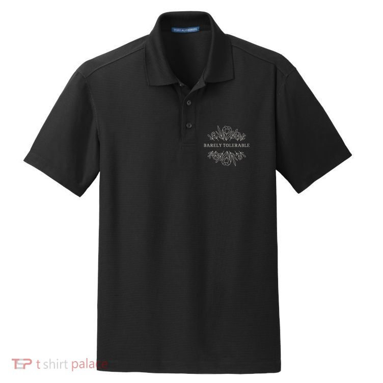 Barely Tolerable Pride And Prejudice Jane Austen Dry Zone Grid Polo