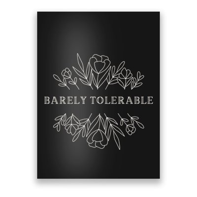 Barely Tolerable Pride And Prejudice Jane Austen Poster