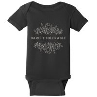 Barely Tolerable Pride And Prejudice Jane Austen Baby Bodysuit