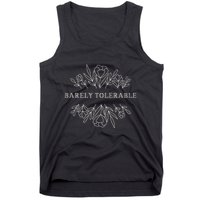 Barely Tolerable Pride And Prejudice Jane Austen Tank Top