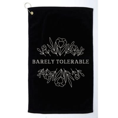 Barely Tolerable Pride And Prejudice Jane Austen Golf Towel