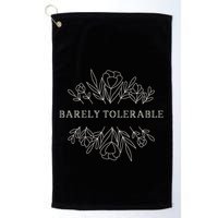 Barely Tolerable Pride And Prejudice Jane Austen Golf Towel