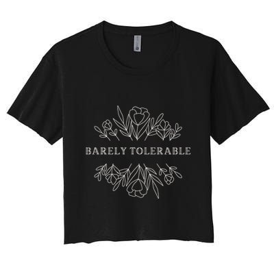 Barely Tolerable Pride And Prejudice Jane Austen Crop Top