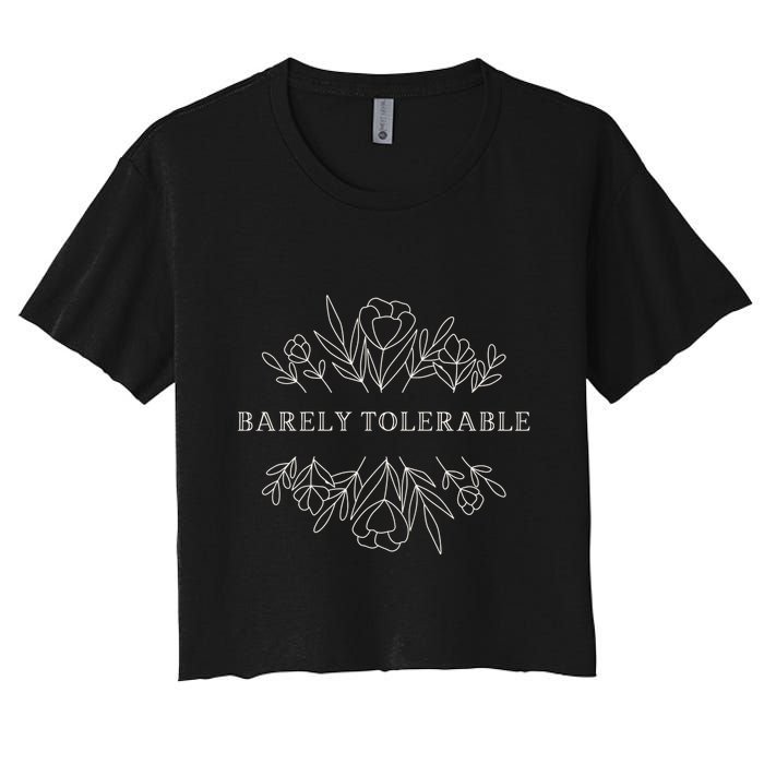Barely Tolerable Pride And Prejudice Jane Austen Crop Top