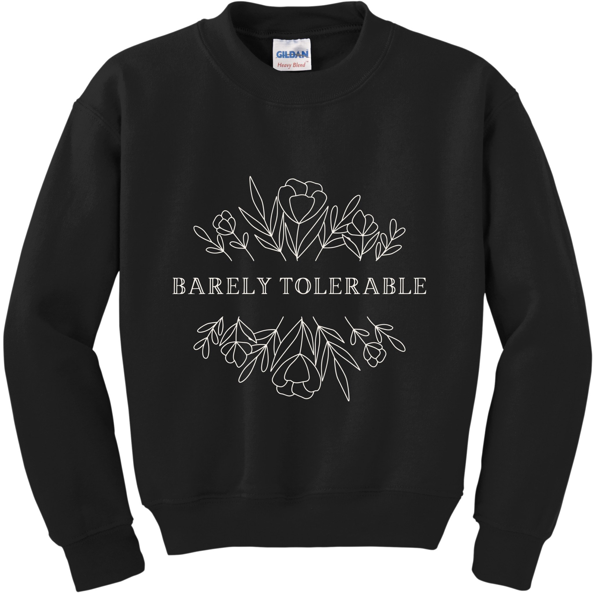 Barely Tolerable Pride And Prejudice Jane Austen Kids Sweatshirt