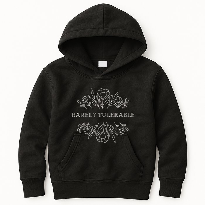 Barely Tolerable Pride And Prejudice Jane Austen Kids Hoodie