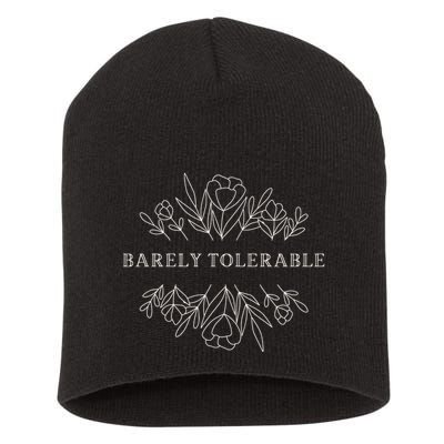 Barely Tolerable Pride And Prejudice Jane Austen Short Acrylic Beanie