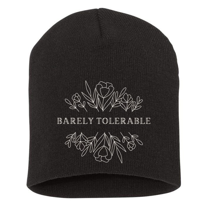 Barely Tolerable Pride And Prejudice Jane Austen Short Acrylic Beanie