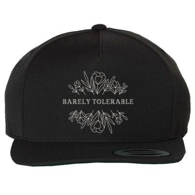 Barely Tolerable Pride And Prejudice Jane Austen Wool Snapback Cap