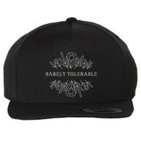Barely Tolerable Pride And Prejudice Jane Austen Wool Snapback Cap