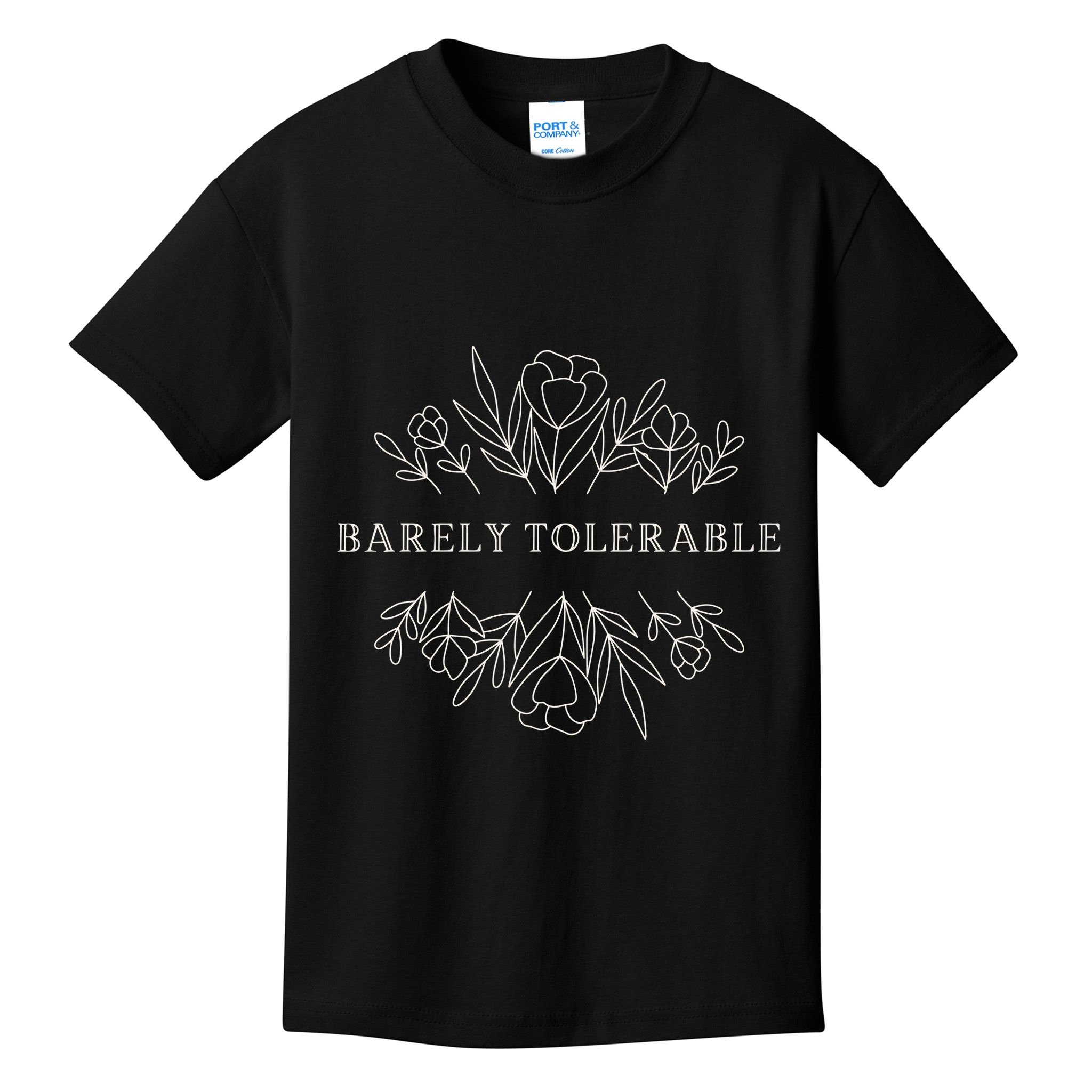 Barely Tolerable Pride And Prejudice Jane Austen Kids T-Shirt