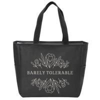 Barely Tolerable Pride And Prejudice Jane Austen Zip Tote Bag