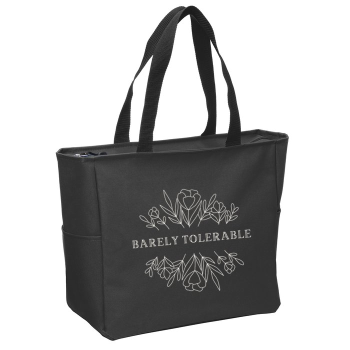 Barely Tolerable Pride And Prejudice Jane Austen Zip Tote Bag