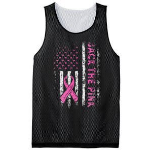 Back The P.Ink Breast Cancer Awareness Flag Gift Mesh Reversible Basketball Jersey Tank