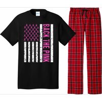 Back The Pink Breast Cancer Awareness Flag Pajama Set