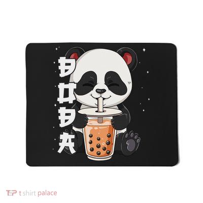 Bubble Tea Panda Boba Tea Mousepad