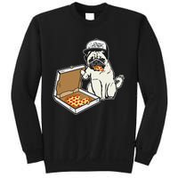 Babu the Pug Dog Eating Pizza Justin Ashar Snapback Sweatshirt