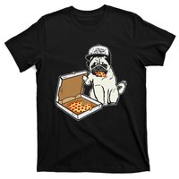 Babu the Pug Dog Eating Pizza Justin Ashar Snapback T-Shirt