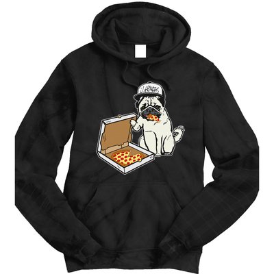 Babu the Pug Dog Eating Pizza Justin Ashar Snapback Tie Dye Hoodie