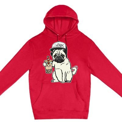 Babu the Pug Dog Drinking Bubble Tea, Justin Ashar Snapback Tank Top Premium Pullover Hoodie