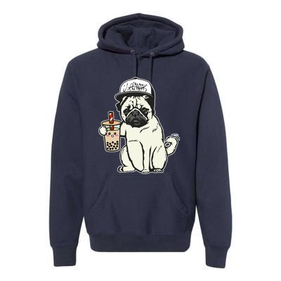 Babu the Pug Dog Drinking Bubble Tea, Justin Ashar Snapback Tank Top Premium Hoodie