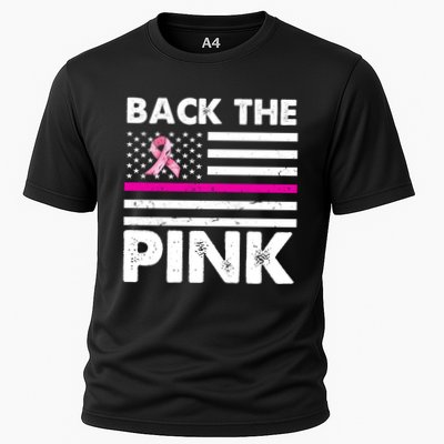 Back The Pink Breast Cancer Awareness Thin Line Performance Shirt