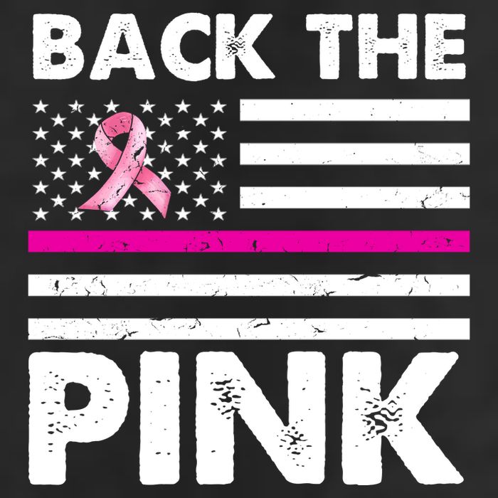 Back The Pink Breast Cancer Awareness Thin Line Trucker Hat