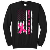 Back The Pink Breast Cancer Awareness Tall Sweatshirt