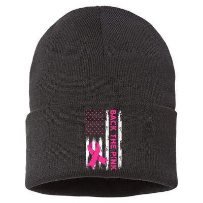 Back The Pink Breast Cancer Awareness Sustainable Knit Beanie