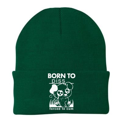 Born To Piss Forced To Cum Knit Cap Winter Beanie