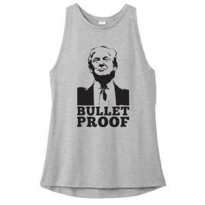 Bulletproof Trump President Bulletproof Trump Ladies PosiCharge Tri-Blend Wicking Tank