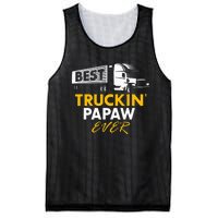 Best Truckin Papaw Ever Funny Quote trucker Gift Graphic Mesh Reversible Basketball Jersey Tank