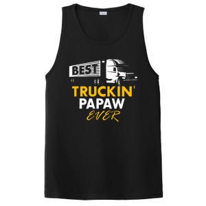 Best Truckin Papaw Ever Funny Quote trucker Gift Graphic PosiCharge Competitor Tank