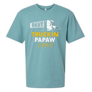 Best Truckin Papaw Ever Funny Quote trucker Gift Graphic Sueded Cloud Jersey T-Shirt